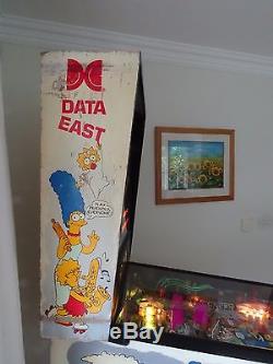 The Simpsons Pinball Machine by Data East 1990