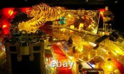 Theatre Of Magic TOM Pinball Machine Orange, Striped Tiger LED Mod Translucent