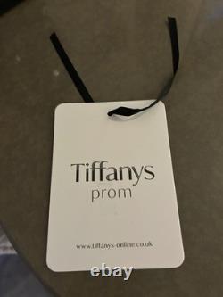Tiffany Prom Dress Size 10 Latte. Worn Once Dry Cleaned Excellent Condition UK