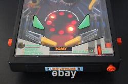 Tomy Astro Shooter Pinball, flipper Desk, Table, Back, Vintage, Excellent, Working