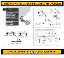 Towbar Ford Transit Mark 8 Chassis Cab 2014on Tow Bar Kit Electrics Towball