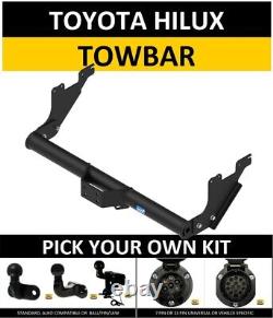 Towbar for Toyota Hilux 2016on MK8 4WD Pickup Pick Ur Own Kit Electrics Towball