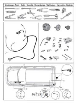 Towbar to fit Peugeot Partner Van L1 (SWB) B9 2008 to 2018 MK2 Towball Electrics