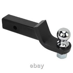 Trailer Hitch Mount With 2in Ball Pin Steel 6000lbs 2in Drop Ball For 2inch Rece