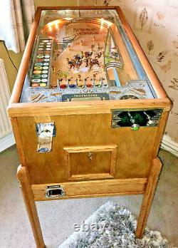 Turf Champs 1936 Vintage Pinball Penny Arcade Machine Rare & Collectable