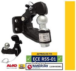Universal Combition Towing Pintle with Tow Ball & Hitch Hook To Take Towing Eye