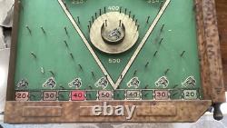 VINTAGE ORIGINAL 1930's LINDSTROM'S TOOL & TOY CO 305 STEEPLECHASE PINBALL GAME