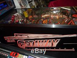 Very nice Getaway High Speed II pinball machine