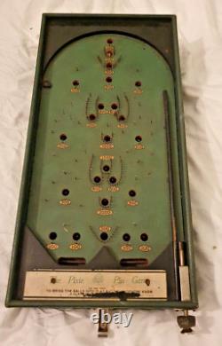 Vintage 1920s Pixie Pin Bagatelle Pinball Game