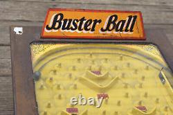 Vintage 1930s Genco Buster Ball Coin Operated Pinball Trade Stimulator