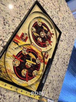Vintage 1934 Airways Pinball Game withBingo Lindstrom Tool & Toy Co Airplane Sign