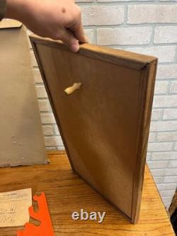 Vintage 1940s WWII Victory Bomber Poosh-M-Up Table Pinball Game with Original Box