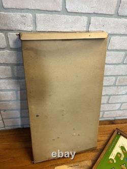 Vintage 1940s WWII Victory Bomber Poosh-M-Up Table Pinball Game with Original Box