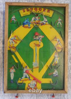 Vintage 1950s Slugger Baseball Action Pinball Game Poosh-M-Up Northwestern