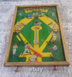Vintage 1950s Slugger Baseball Action Pinball Game Poosh-M-Up Northwestern