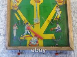 Vintage 1950s Slugger Baseball Action Pinball Game Poosh-M-Up Northwestern