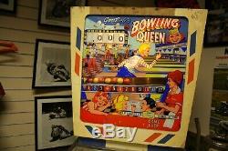 Vintage 1964 Gottlieb Bowling Queen Pinball Machine Americana Memorabilia