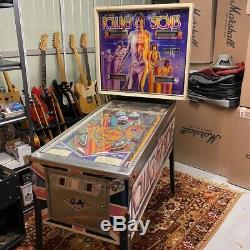 Vintage 1980 The Rolling Stones Bally Official Pinball Machine Working & Ready