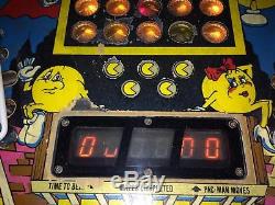 Vintage 1982 Mr and Mrs Pac-Man Pinball Coin Operated Arcade Machine