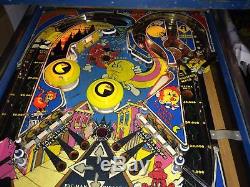 Vintage 1982 Mr and Mrs Pac-Man Pinball Coin Operated Arcade Machine