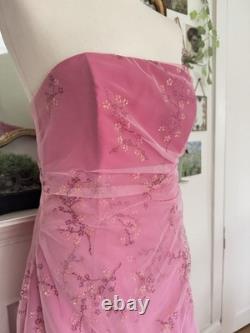 Vintage 2000s Jump Embellished Ombré Strapless Prom Dress Vintage 2000s Jump Embellished Ombré Strapless Prom Dress