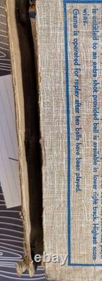 Vintage AMBUSH Poosh M Up Pinball Table Top Bagatelle Game Northwestern with Box