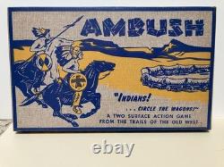 Vintage AMBUSH Poosh M Up Pinball Table Top Bagatelle Game Northwestern with Box