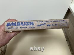 Vintage AMBUSH Poosh M Up Pinball Table Top Bagatelle Game Northwestern with Box