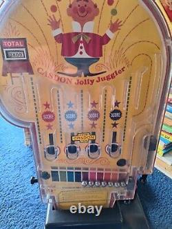 Vintage Boxed Casdon Jolly Juggler Circus Bagatelle Pin Ball