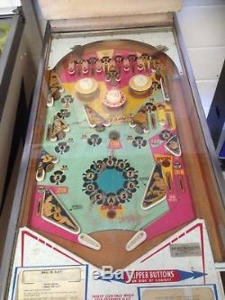 Vintage Gottlieb flip a card pinball machine man cave 1971