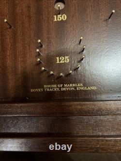 Vintage House of Marbles Bagatelle Wooden Pin Ball Machine & User Guide New Cond