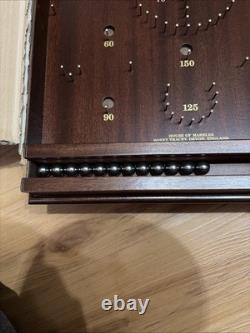 Vintage House of Marbles Bagatelle Wooden Pin Ball Machine & User Guide New Cond