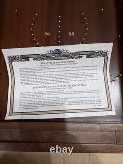 Vintage House of Marbles Bagatelle Wooden Pin Ball Machine & User Guide New Cond