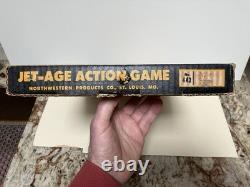 Vintage JET AGE Poosh M Up Pinball Table Top Bagatelle Game Airplanes withbox NOS