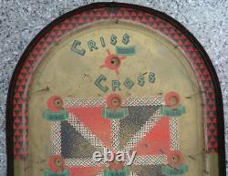 Vintage Joseph Schneider Criss Cross Pinball Bagatelle Circa 1935 Very Rare