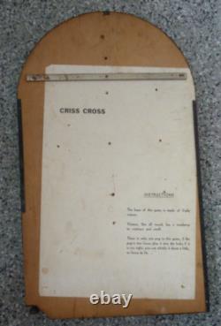 Vintage Joseph Schneider Criss Cross Pinball Bagatelle Circa 1935 Very Rare