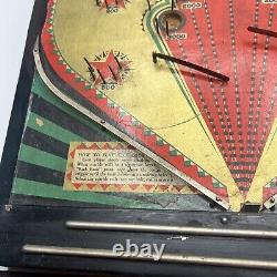 Vintage Joseph Schneider Kick-Back Bagatelle Marble Game Tabletop Pinball USA