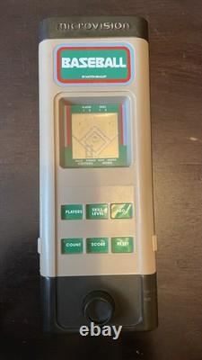 Vintage Milton Bradley Microvision Game Cartridge Baseball Pinball Blockbuster