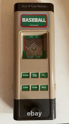 Vintage Milton Bradley Microvision Game Cartridge Baseball Pinball Blockbuster