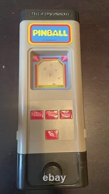 Vintage Milton Bradley Microvision Game Cartridge Baseball Pinball Blockbuster