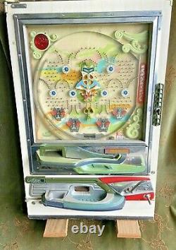 Vintage NishiJin E Flex Rotary Pinball Machine WithKey Rare Display