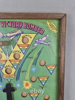 Vintage POOSH-M-UP Victory Bomber Military Pinball Game NORTHWESTERN Toys 5in1