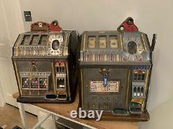 Vintage Pace Bantam One Arm Armed Bandit Slot Machine Penny Arcade Fruit Pinball