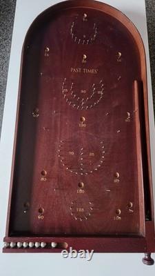 Vintage Past Times Wooden Bagatelle Pinball Tabletop Game