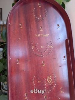 Vintage Past Times Wooden Bagatelle Pinball Tabletop Game