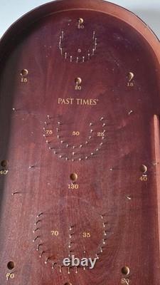 Vintage Past Times Wooden Bagatelle Pinball Tabletop Game