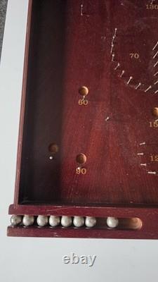 Vintage Past Times Wooden Bagatelle Pinball Tabletop Game