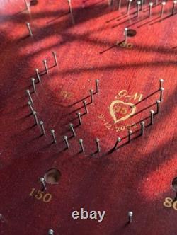 Vintage Past Times Wooden Bagatelle Pinball Tabletop Game