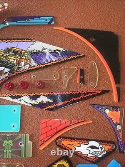 Vintage Pinball Machine Graphics Arcade Graphics Parts Large Rare Bundle