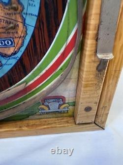 Vintage'Round the World Metal Tabletop Pinball Game Durable Toy & Novelty NYC